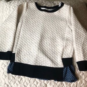 4T miki Miette quilted sweatshirt/sweater